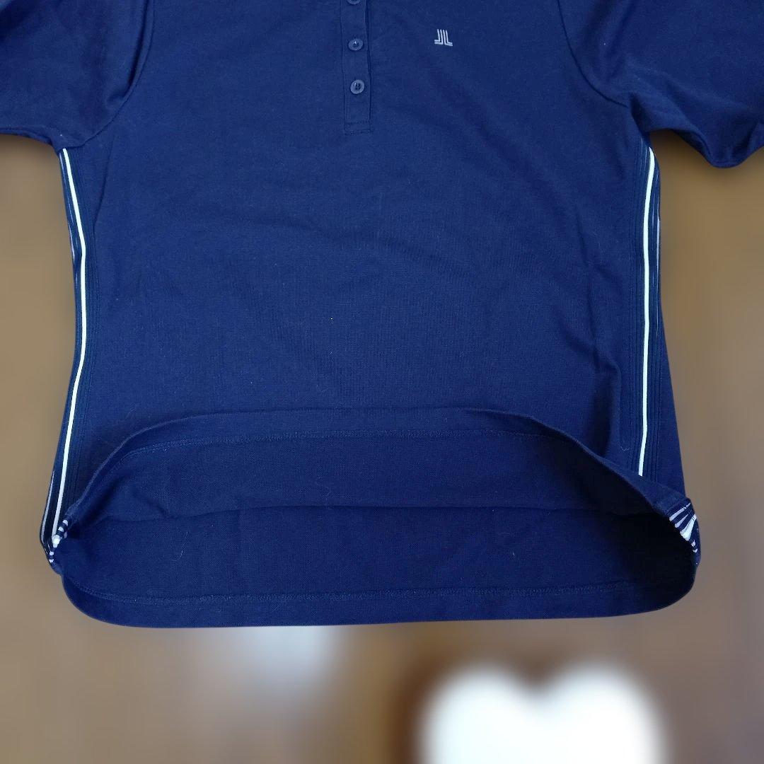 LANVIN SPORT 長袖ポロシャツ レディースサイズ　LL（42）紺