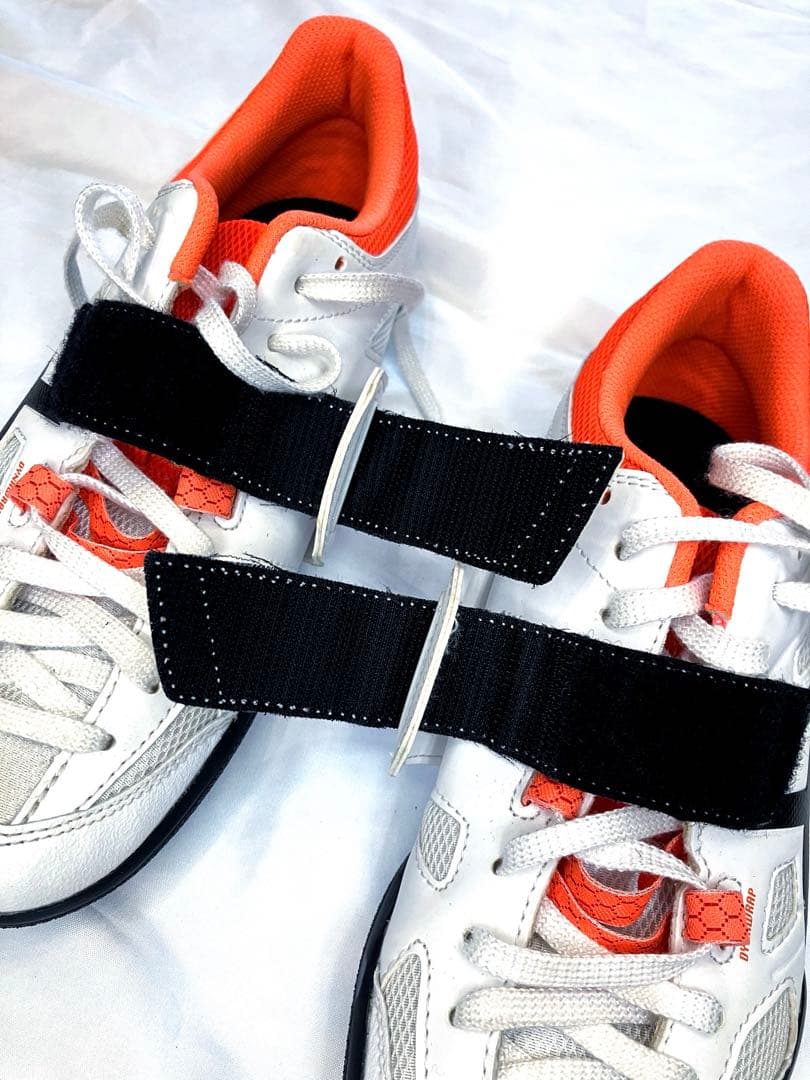 美品⭐️ASICS アシックス　円盤・砲丸投げ用シューズ　白/オレンジ25.0cm