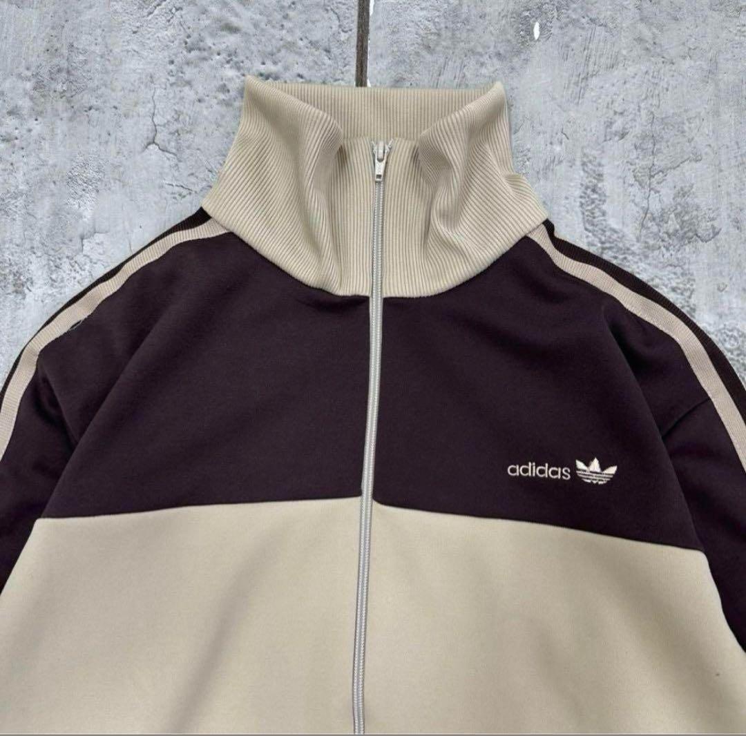 希少‼️adidas トラックジャケット ベージュ・黒