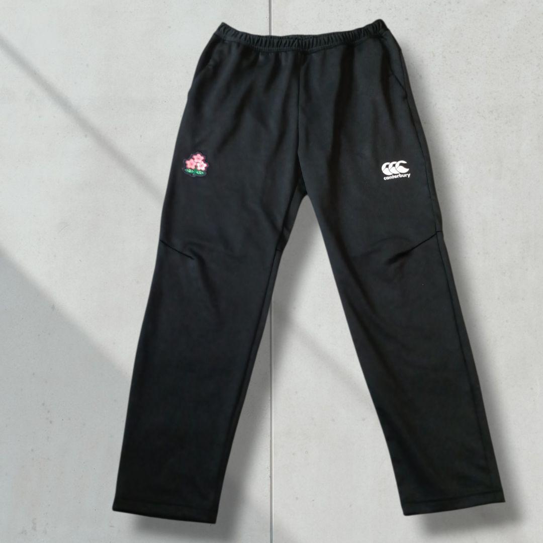 新品 カンタベリー トレーニングパンツ XL 黒 日本代表 桜ロゴ 企業