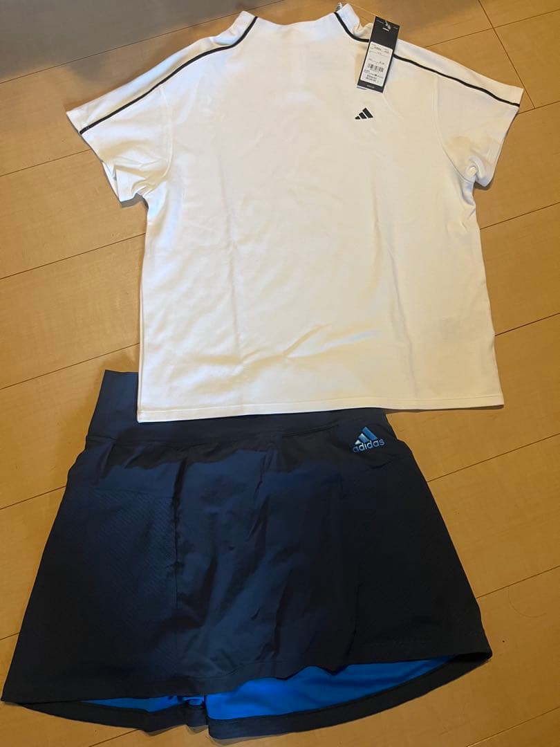 新品　アディダス　adidas ゴルフ　モックネック スカート　セットアップ　L
