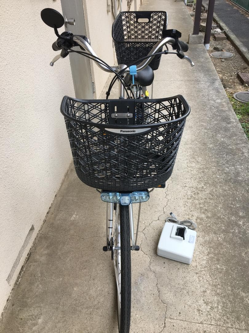【直接引き取り】PANASONIC 電動アシスト自転車 バスケット付き