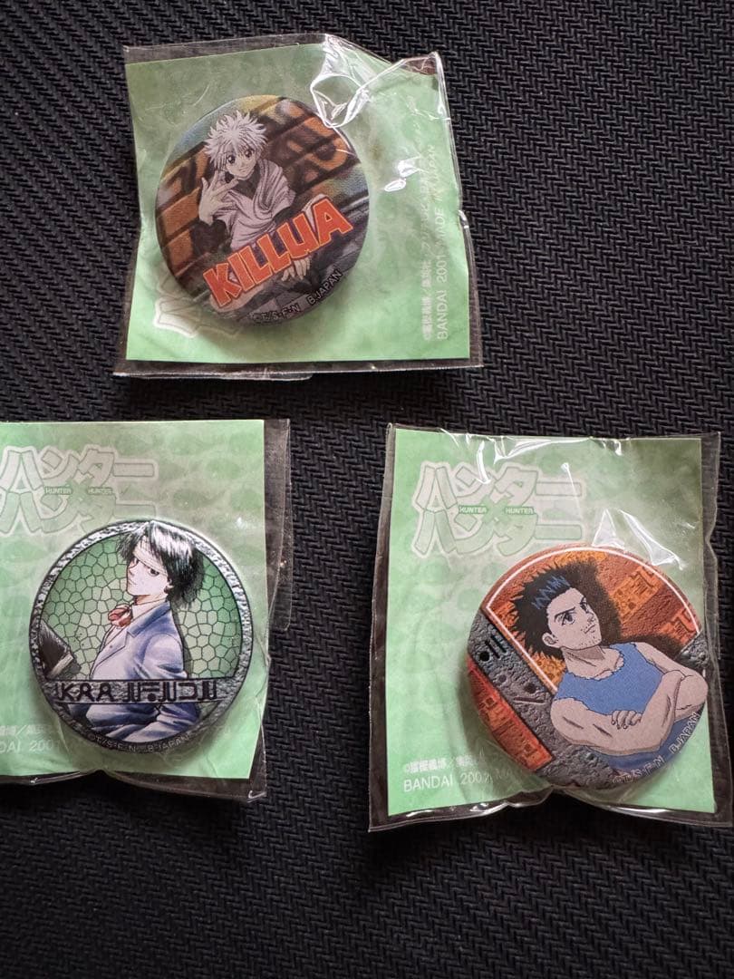HUNTER×HUNTER 旧アニメ 缶バッジ 4点セット