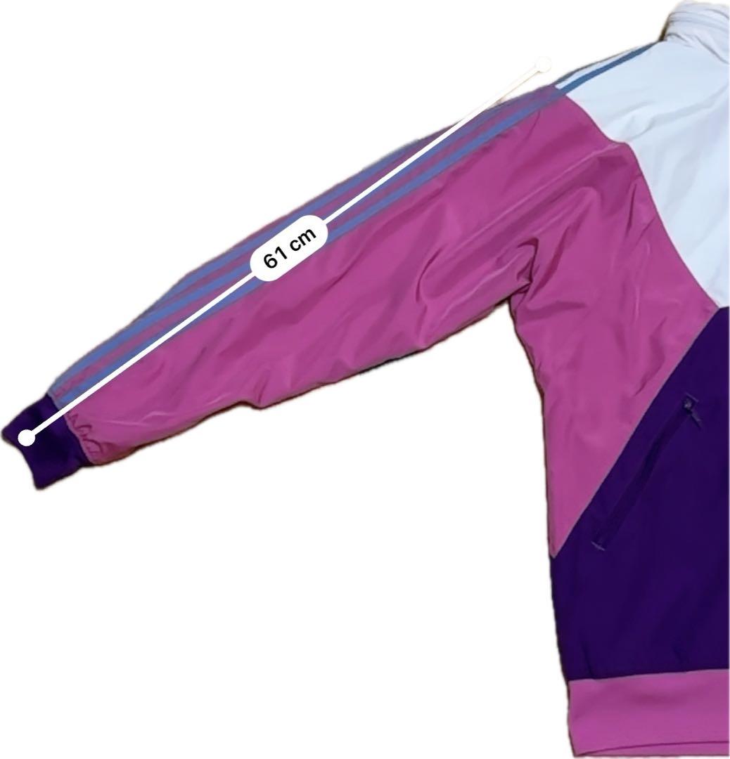 希少　adidas フード付きウィンドブレーカー ピンク/紫