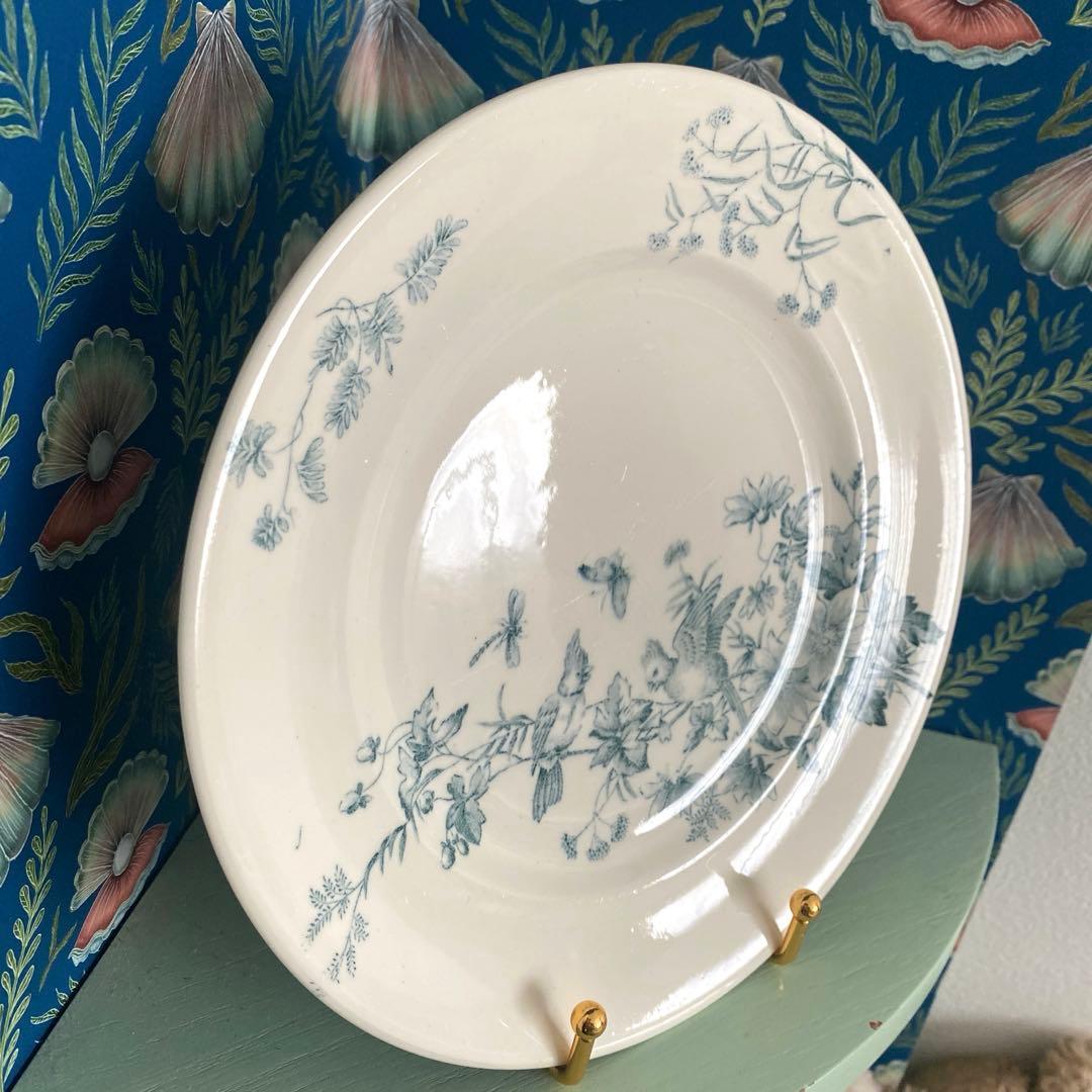 ロンウィ ミニョン Longwy mignon プレートツバメ　小鳥　鳥