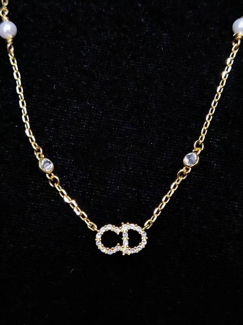 Dior CDロゴ ネックレス ゴールド 美品