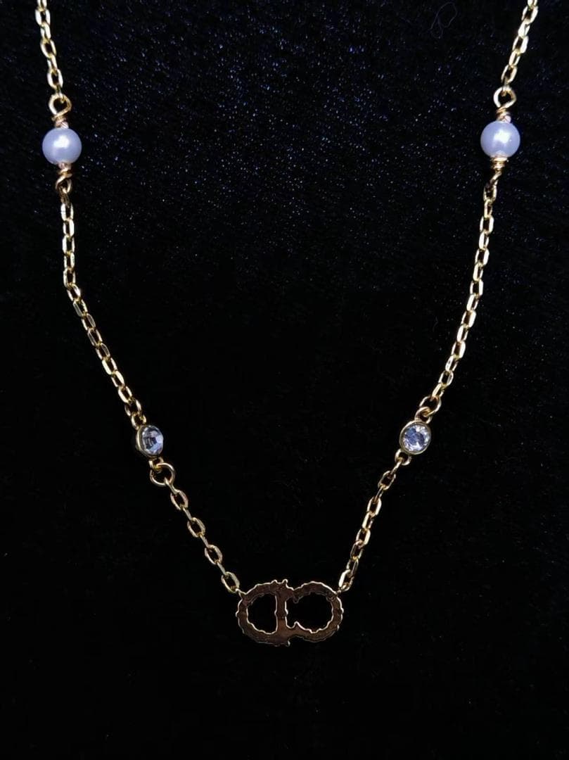 Dior CDロゴ ネックレス ゴールド 美品