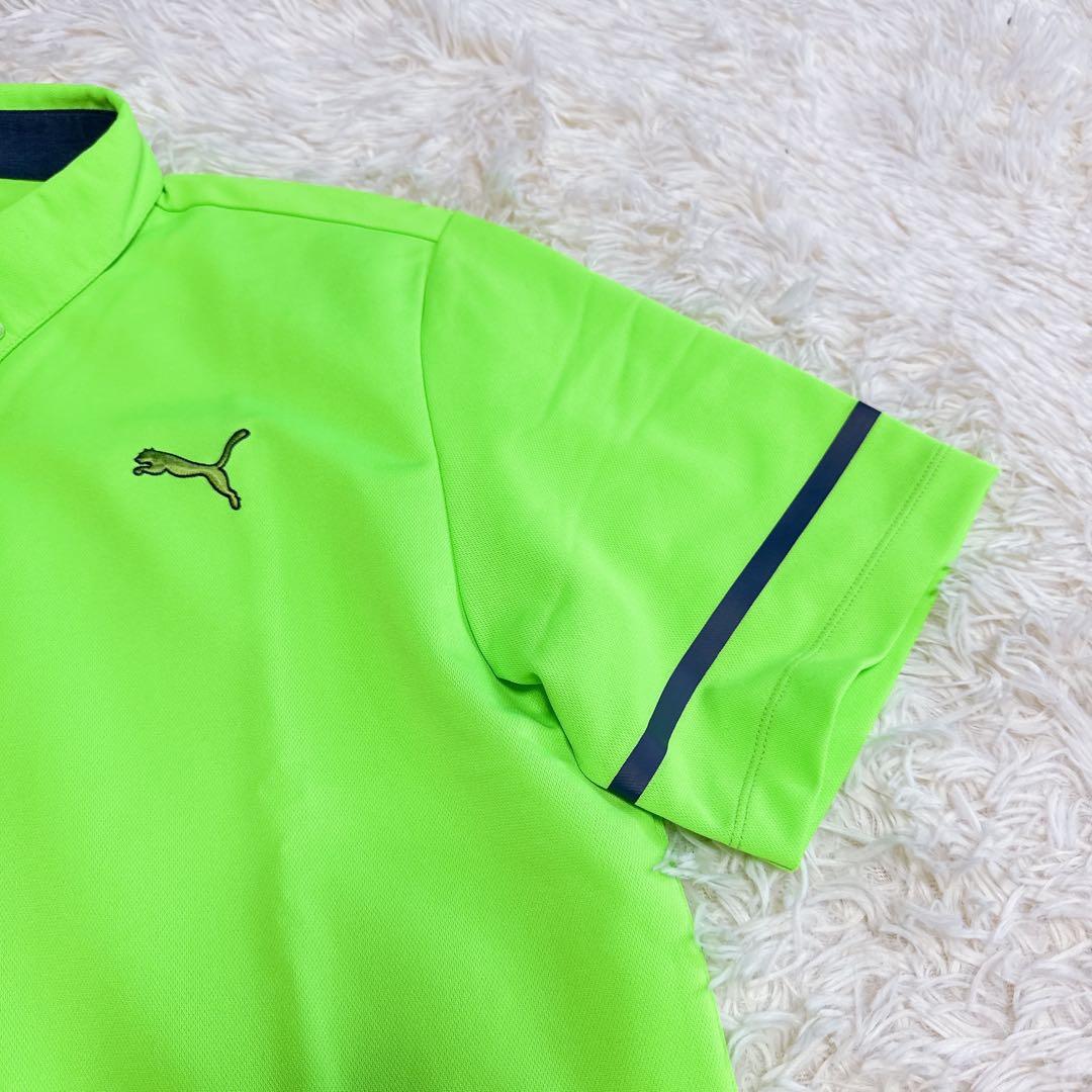 【プーマ】希少サイズ セット売り ポロシャツ グリーン イエロー 2XL メンズ