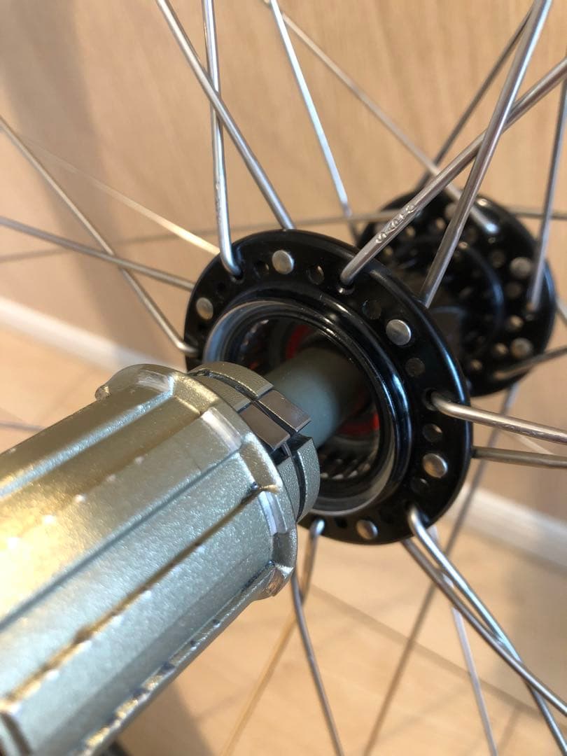 手組みカーボンホイール シマノ11s 軽量約1200g中古チューブラー 700C