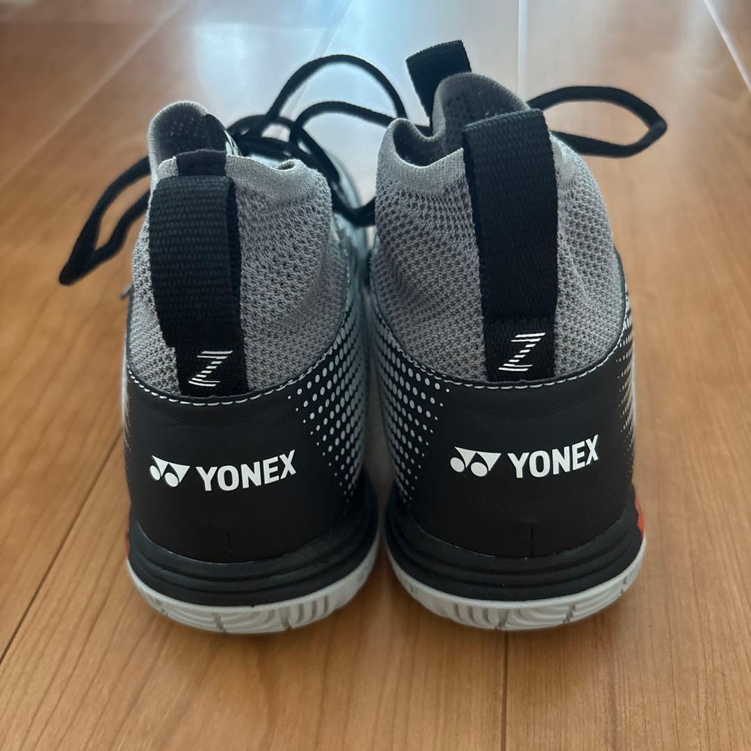YONEX バドミントン シューズ ハイカット グレー23.5