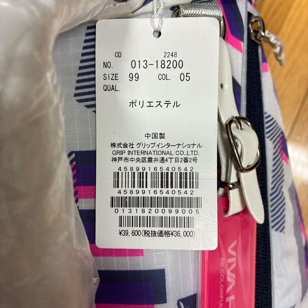 未使用　ビバハート　キャディバッグ（ホワイト）