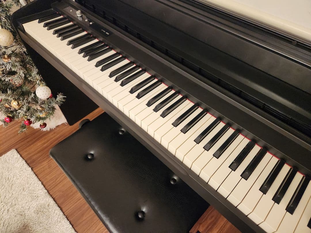 ピアノイス(YAMAHA) 電子ピアノ KORG LP-180　黒　88鍵盤