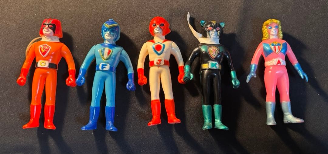 バトルフィーバーj 戦隊ヒーロー フィギュアセット 5体　当時物　希少