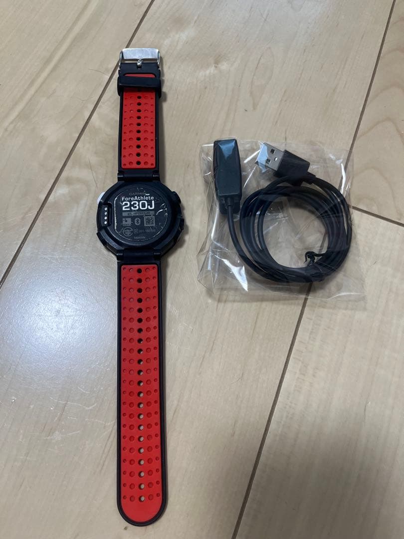 Garmin 230J GPSウォッチ ブラック/レッド