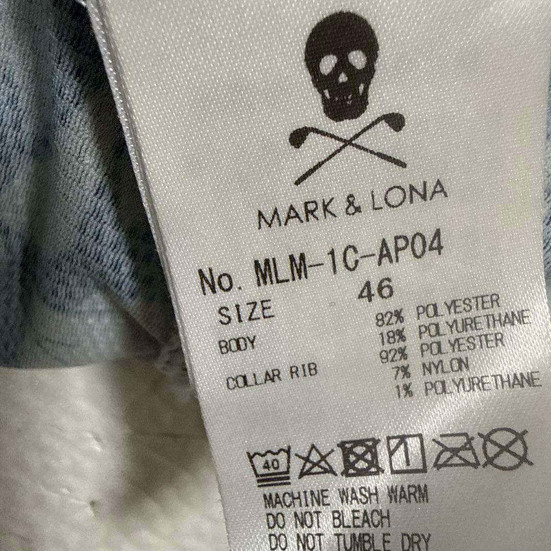 MARK & LONA ロゴプリントポロシャツ