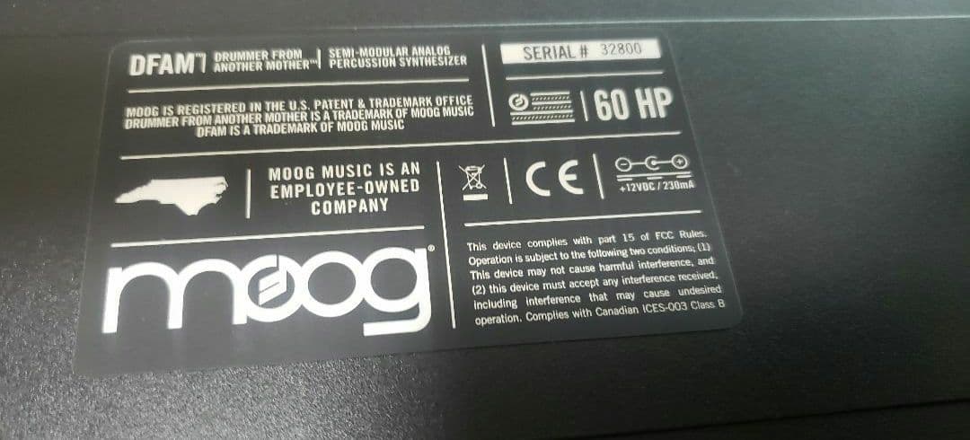 【美品】Moog DFAM & SUBHARMONICON＋4chミキサー