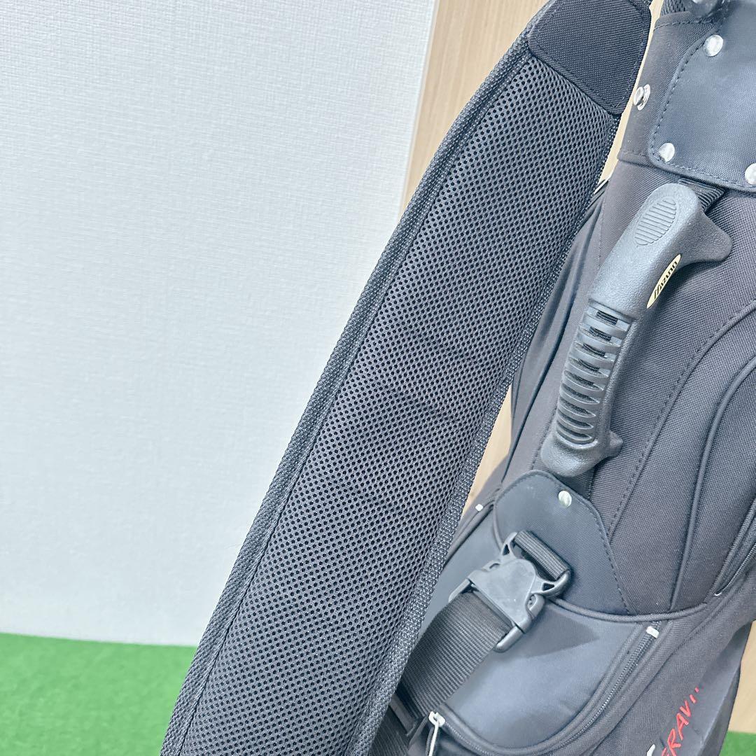 美品 ミズノ キャディバッグ FINALIST 9.5型 7分割 ブラック 軽量