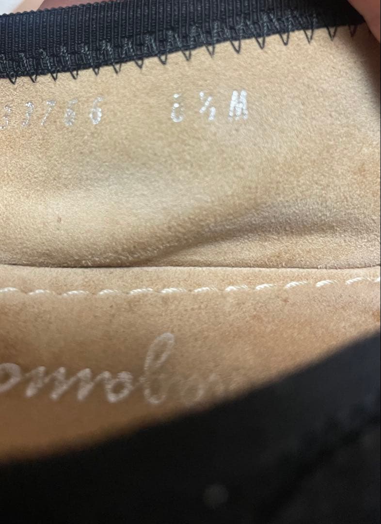 Ferragamo 黒 レザー バレエシューズ 保存袋付き