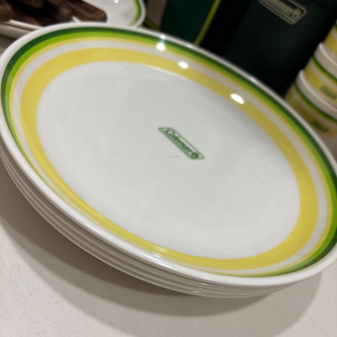 USED・Coleman・コールマン・食器＆カトラリーセット