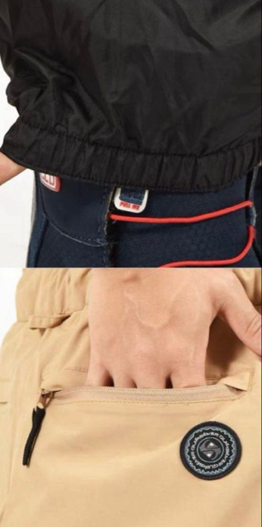 クイックシルバー　スノーボードウェアパンツ　L ベージュ