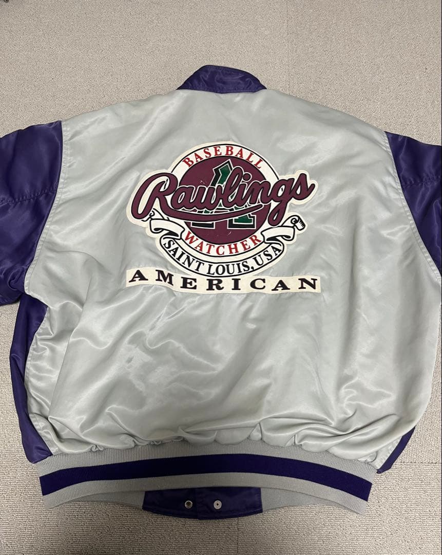 Rawlings 紫 サテンジャケット