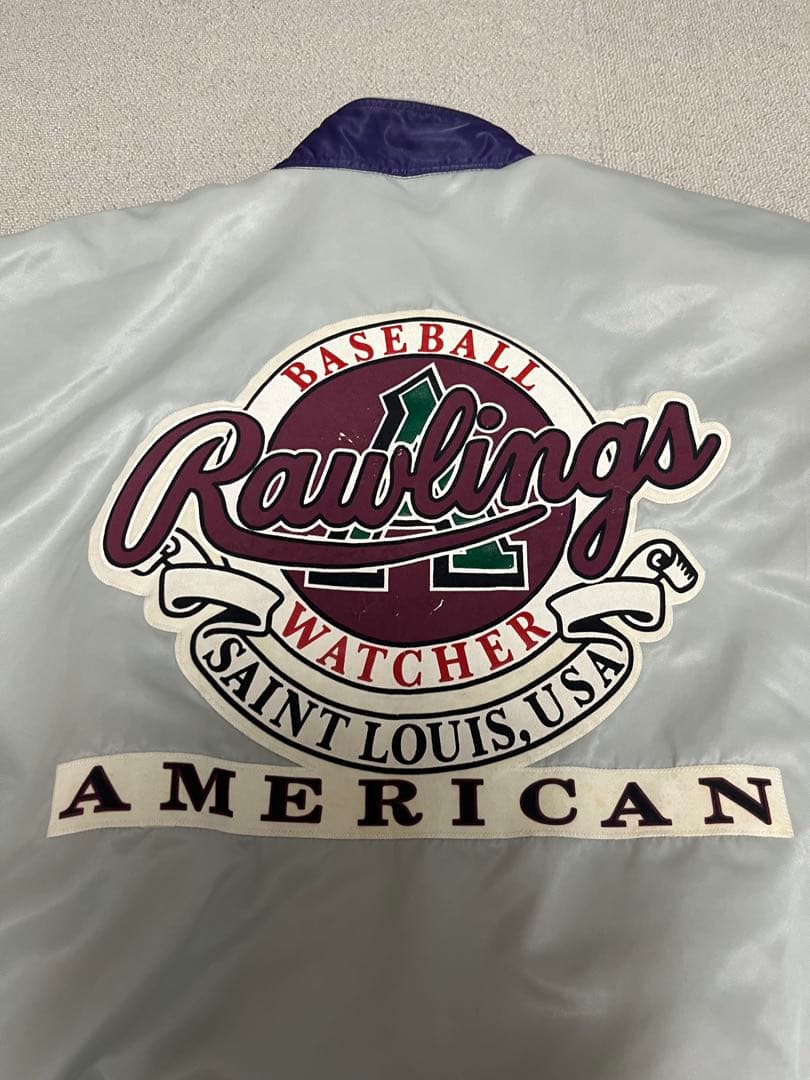 Rawlings 紫 サテンジャケット
