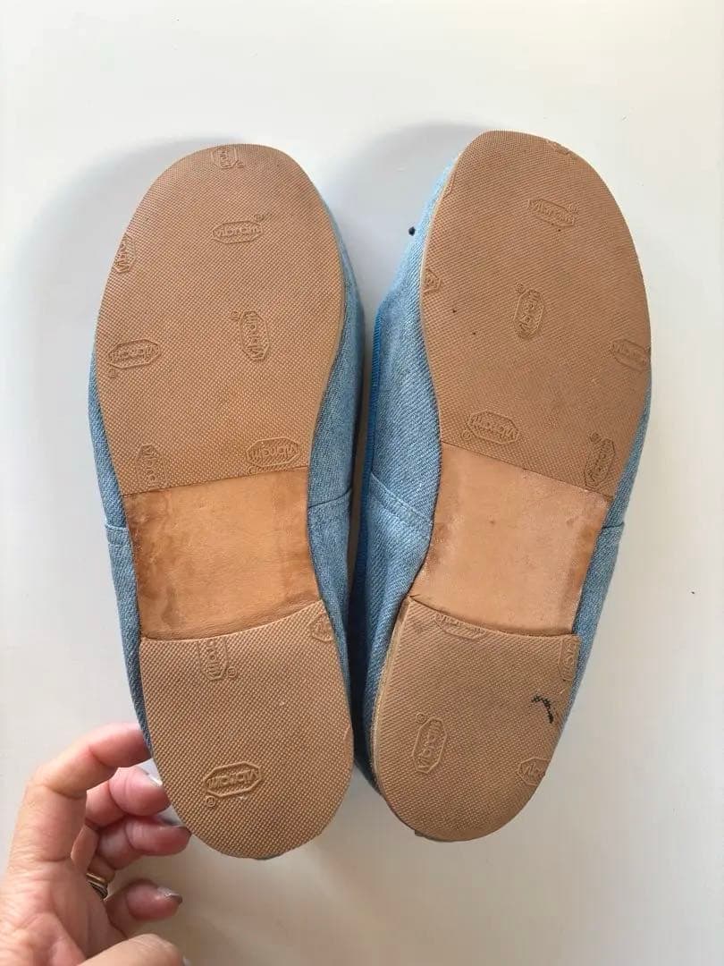 E. Porselli デニム　サイズ38 バレエshoes