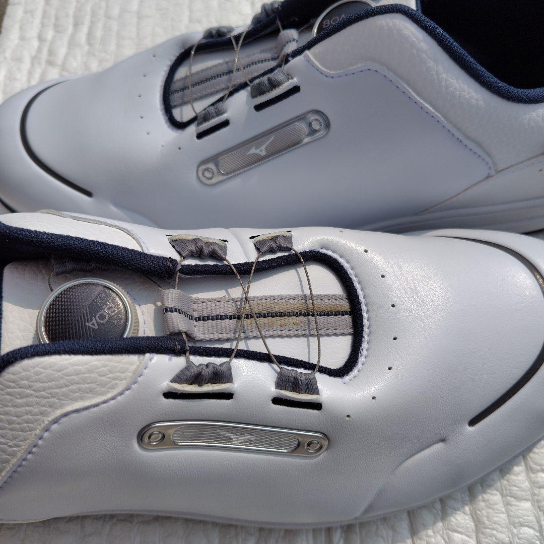 MIZUNO ゴルフシューズ BOAシステム ホワイト　Wide Style