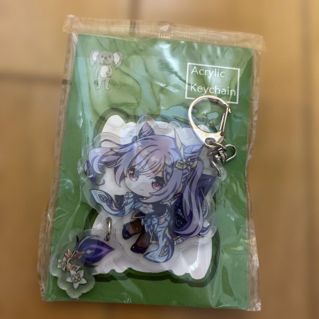 原神　刻晴　アクリルキーホルダー　ガチャガチャ