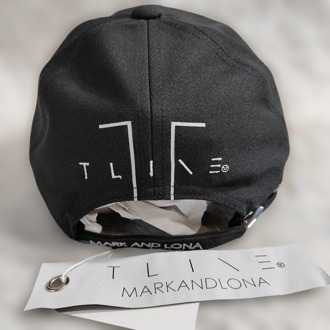 【新品タグ付】マークアンドロナ ゴルフキャップ スカル T-LINE 黒