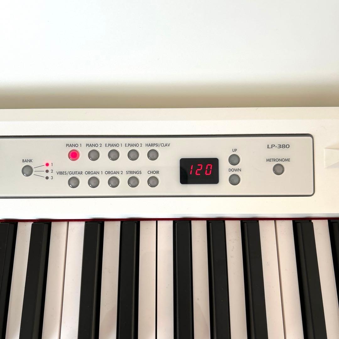 【人気の白！】電子ピアノKORGＬＰ380 19年度製 88鍵盤