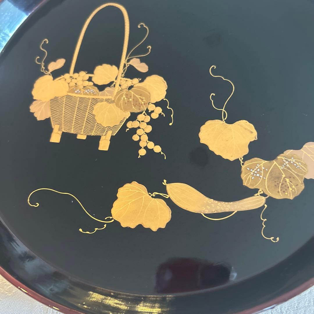 漆器塗りお盆