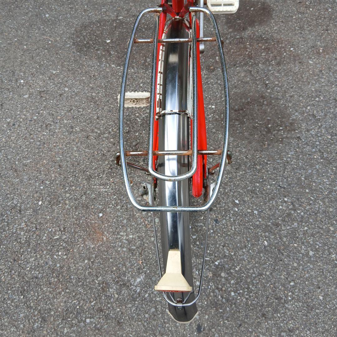 昭和レトロ　当時物　自転車　26インチ　レッド　乗れます