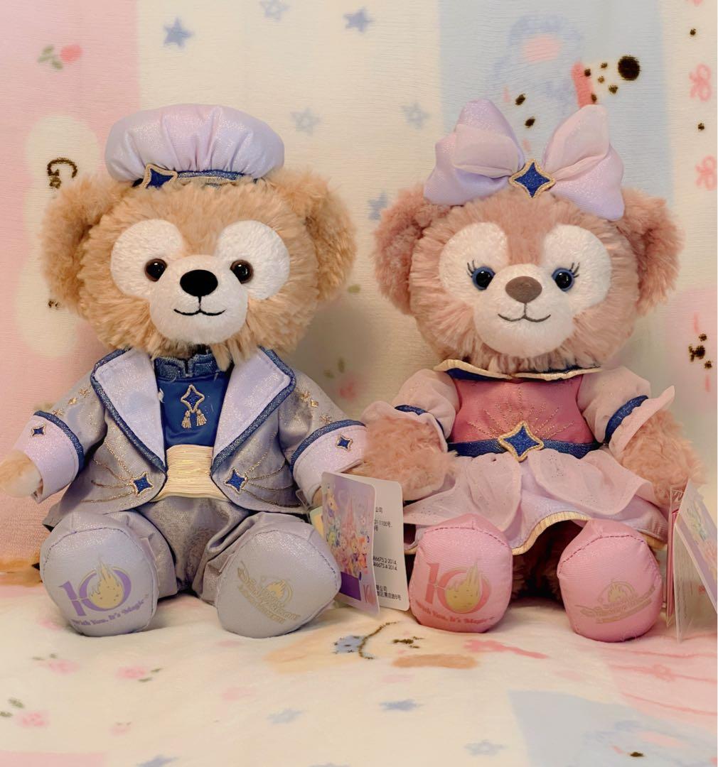 上海ディズニー　10周年　ダッフィー&シェリーメイ　ぬいぐるみSS