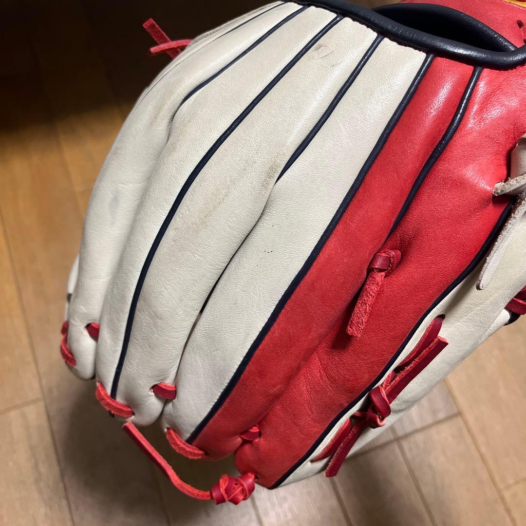 美品　限定品　型良し！ Rawlings グローブ クリーム＆レッド