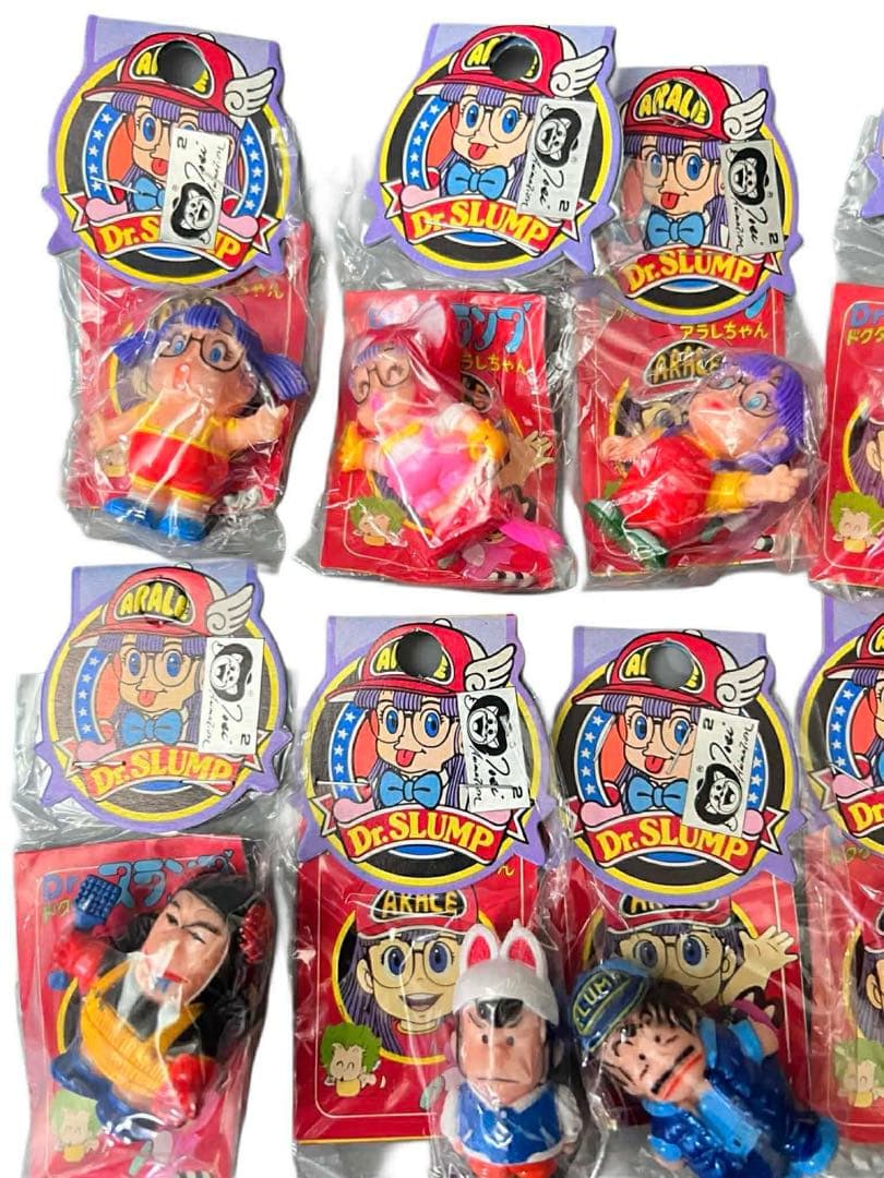 ★昭和レトロ★ポピー製　アラレちゃん消しゴム人形　影色15種　未開封品