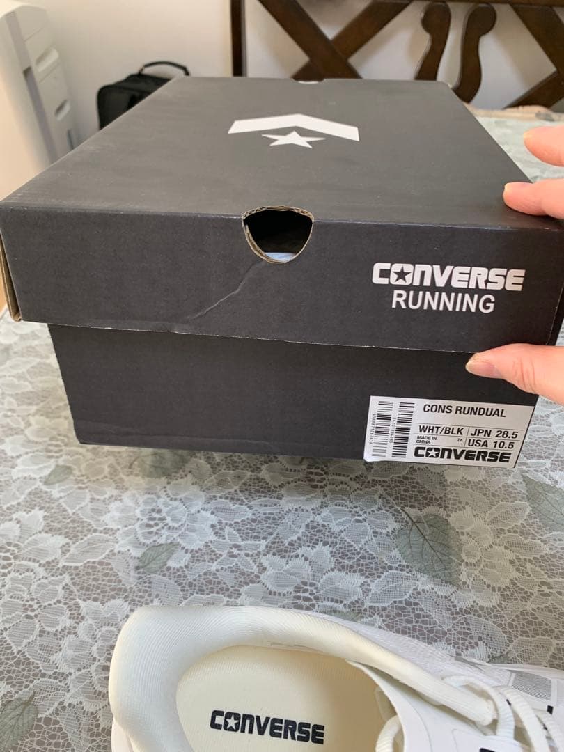 CONVERSE REACT ホワイト ランニングシューズ 28.5