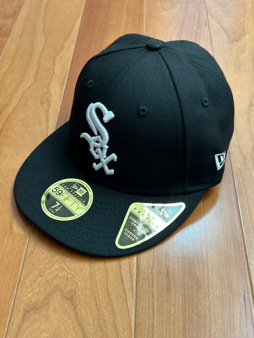新品ホワイトソックスニューエラ59FIFTY LP 7 1/4 野球殿堂パッチ