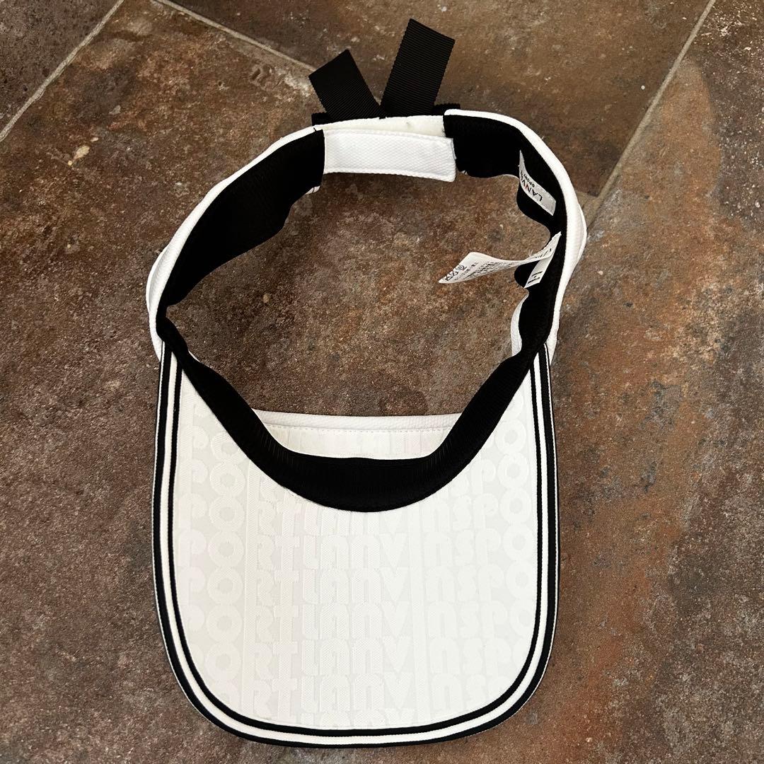 LANVIN レディース サンバイザー ＵＶカット バイザー ゴルフキャップ