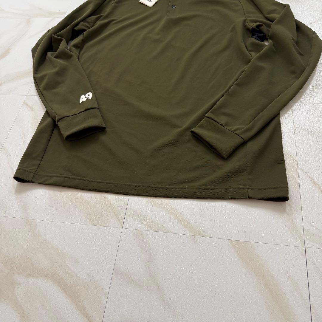 【未使用✨】TFW49 COLLAR LESS LS POLO 長袖 カーキ
