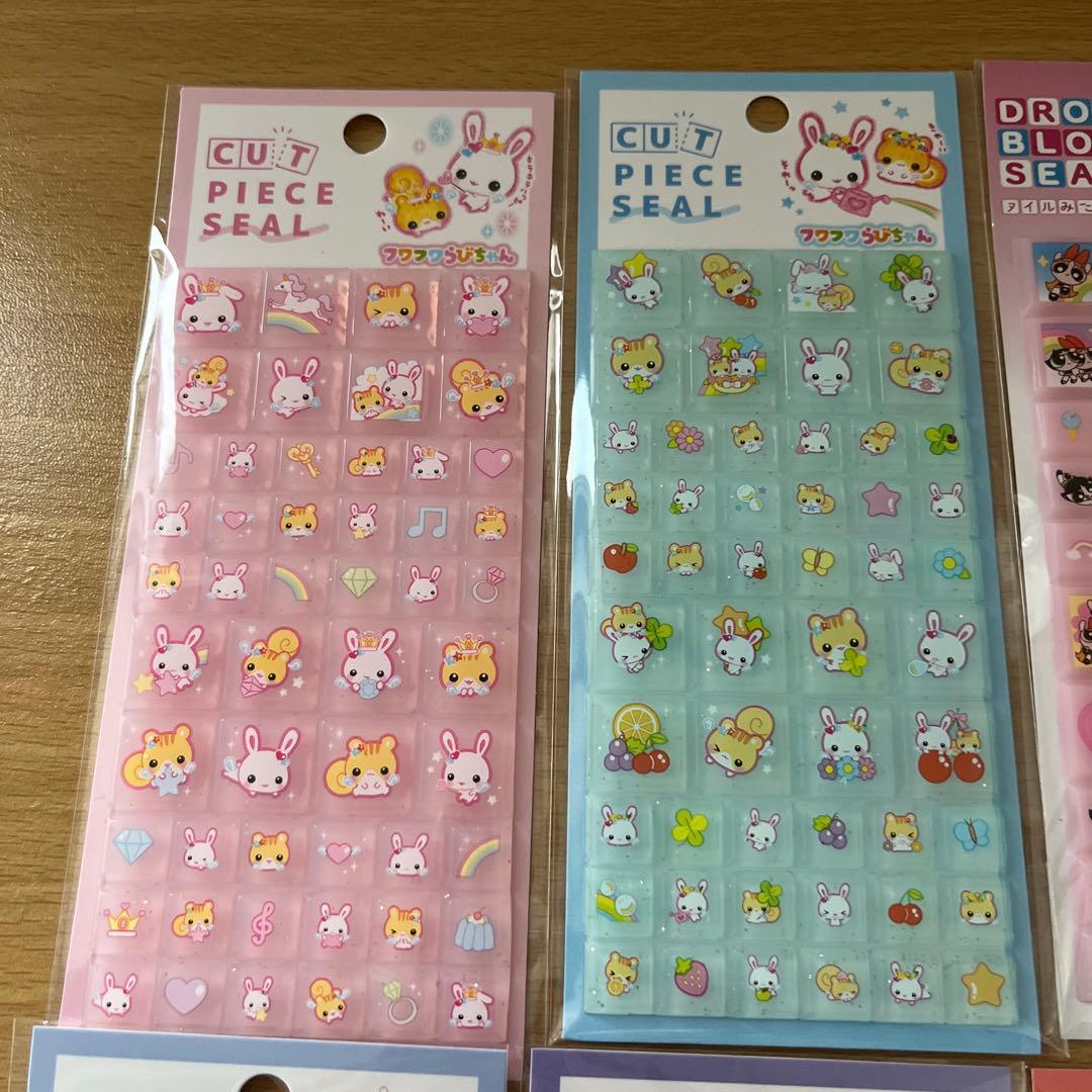 新品　タイルシール　19枚セット‼️パワパフ　キティ　カービー　おぱんちゅうさぎ