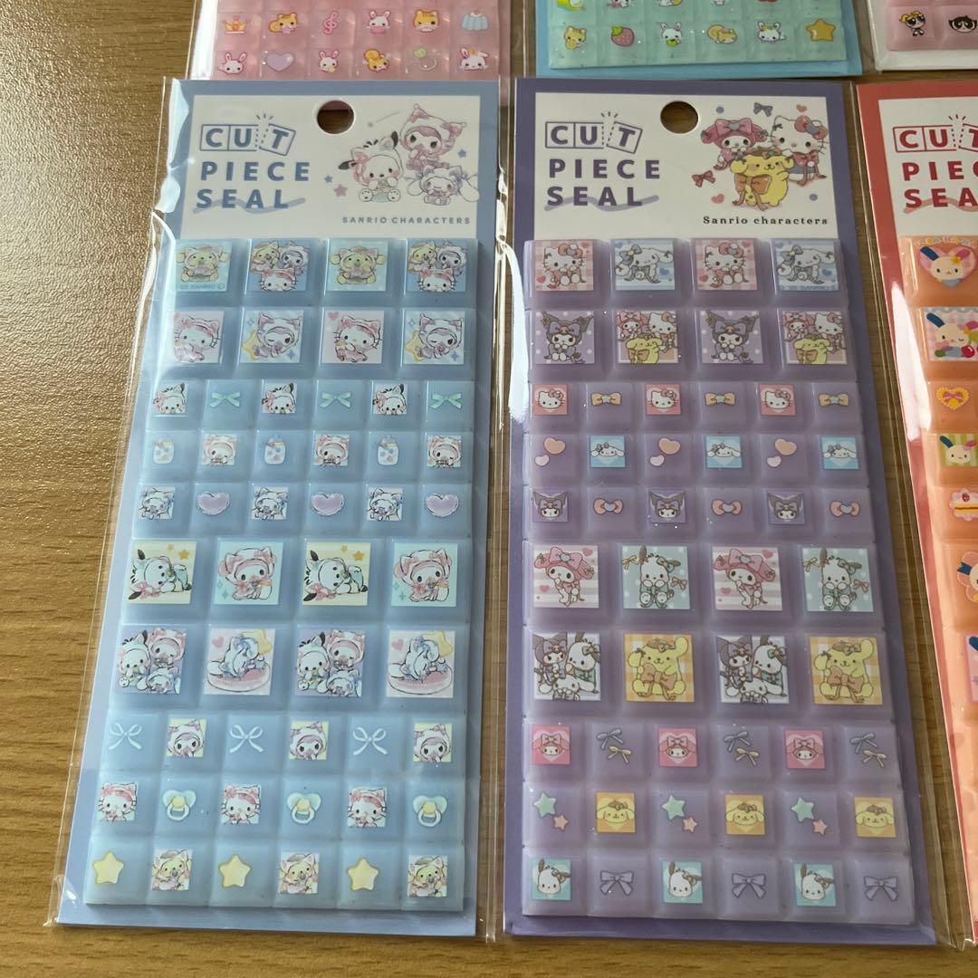 新品　タイルシール　19枚セット‼️パワパフ　キティ　カービー　おぱんちゅうさぎ