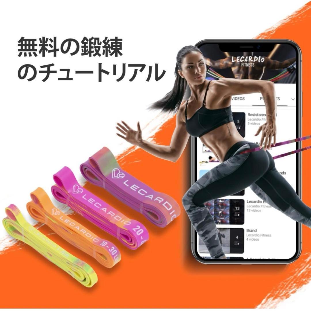 ワークアウトのためのLECARDIOレジスタンスバンド、カモプル