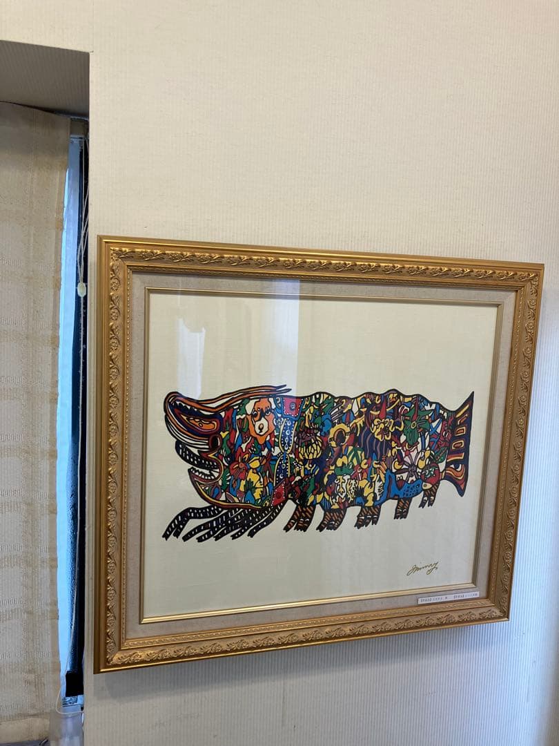 ジミー大西氏　油彩画　手描き作品