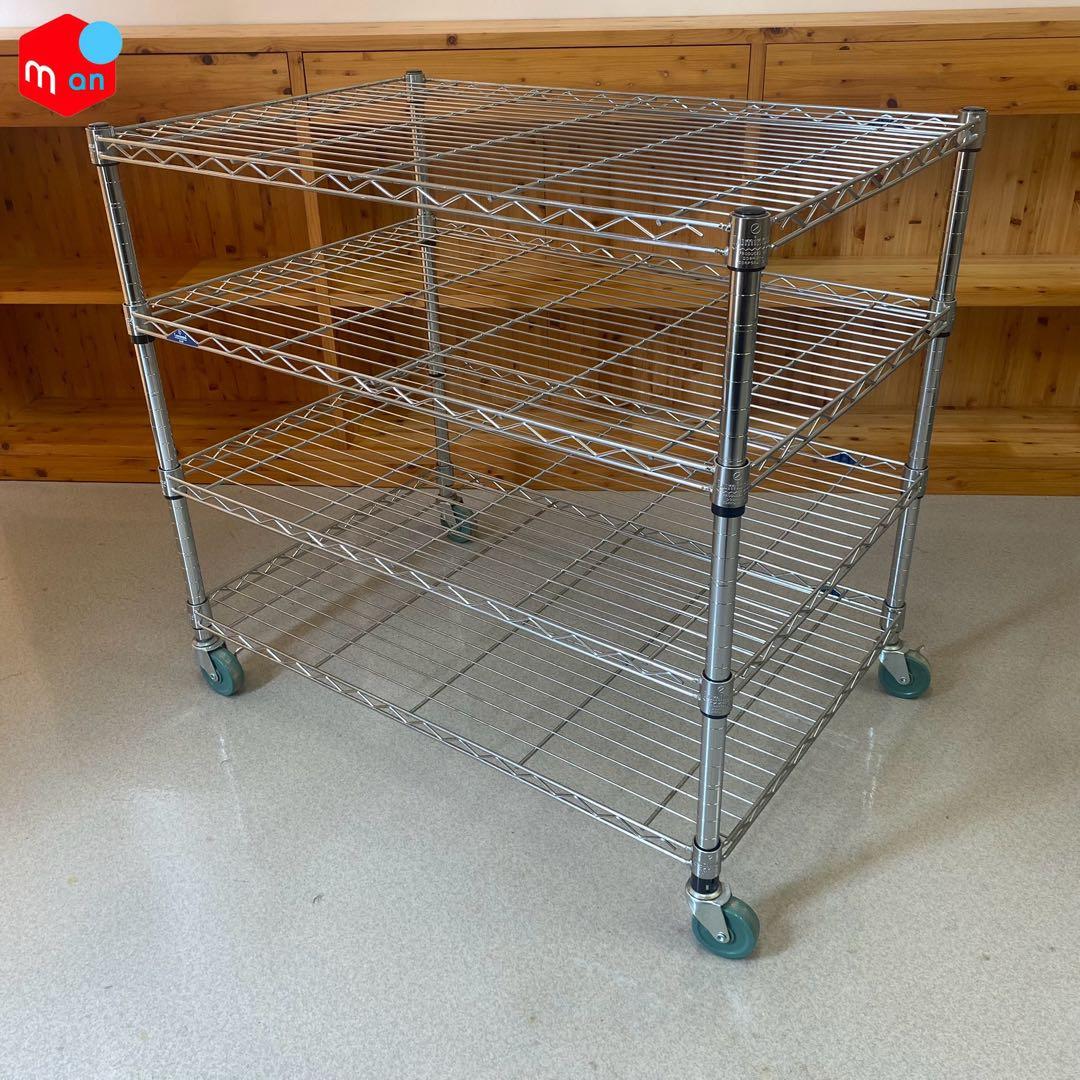 耐荷重ステンレス製ラック（91×61㎝）棚板 ×４枚