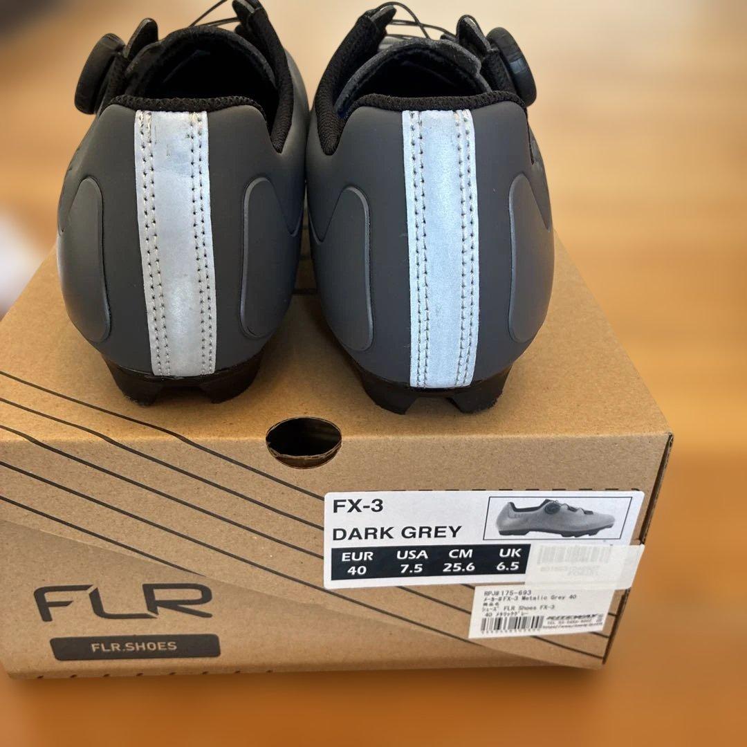 FLR FX-3グレー ダイヤル式 シューズ 40 SPDシューズ