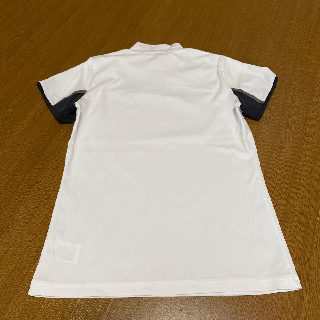 ランバン　ゴルフ　モックネック　白　黒　オレンジ　春夏　レディースＬ　極美品