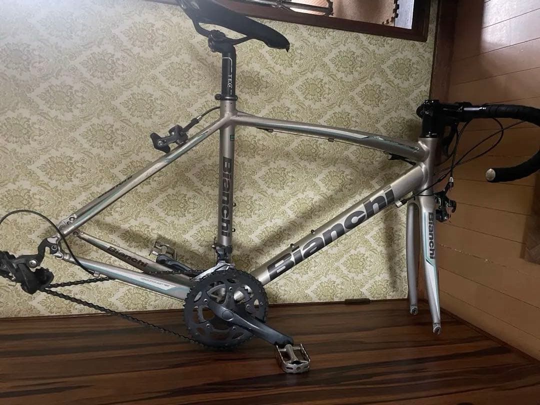 ビアンキ　Bianchi ロードバイクフレーム シルバー
