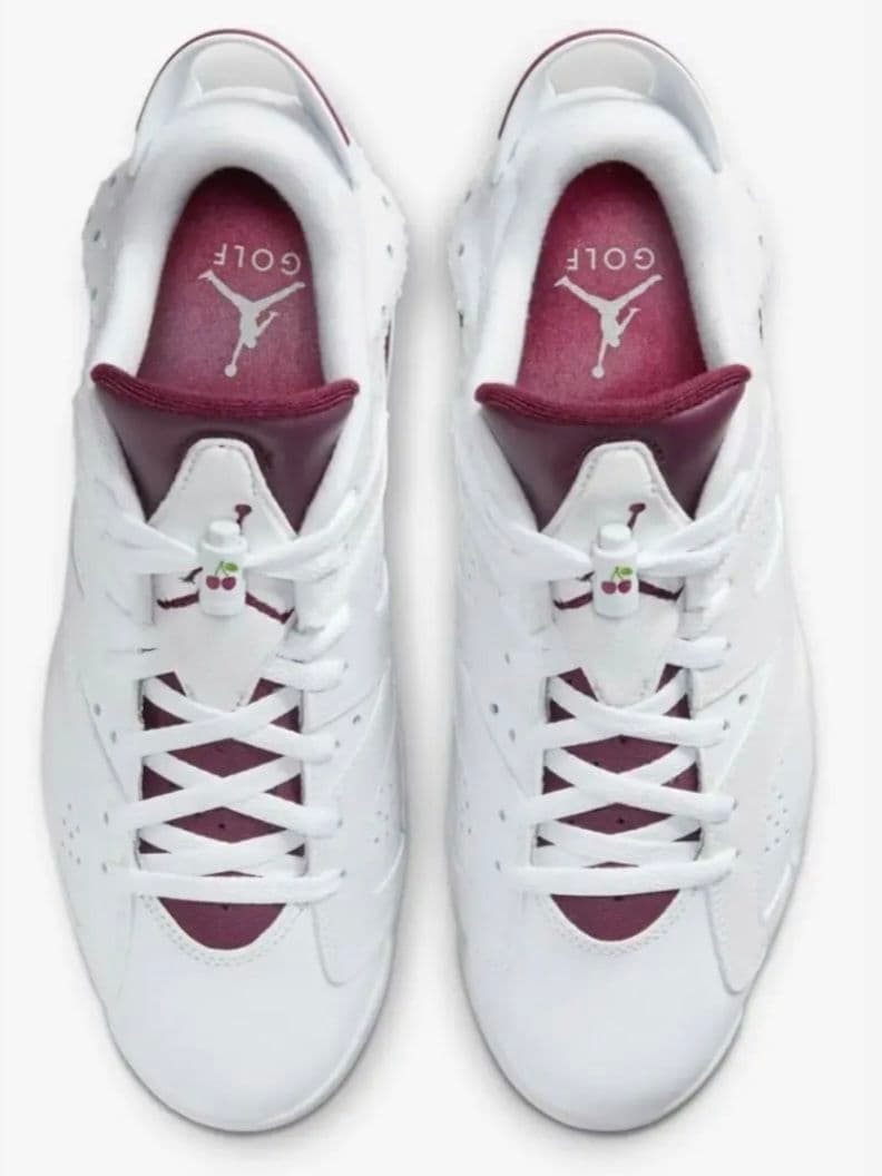 AIR JORDAN６ ゴルフシューズ ホワイト/バーガンディ 29cm