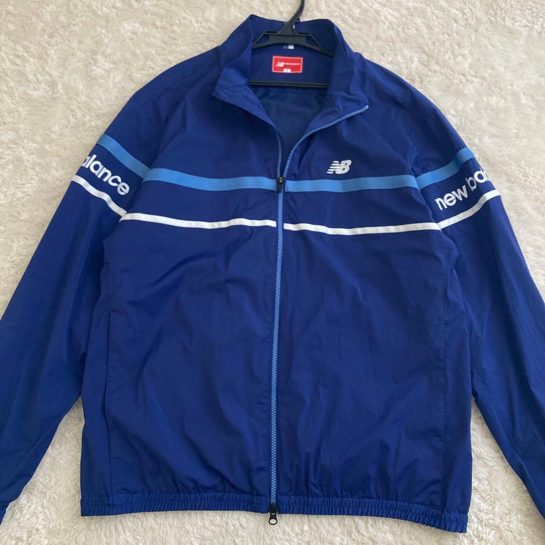 美品！New Balance Golf ジップアップジャケット　ブルー　2XL
